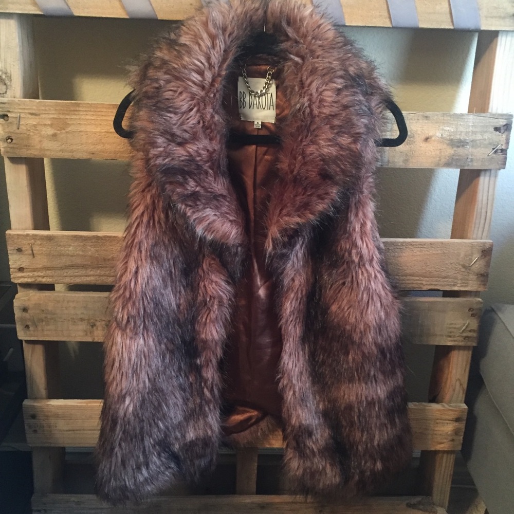 BB Dakota Faux Fur Vest